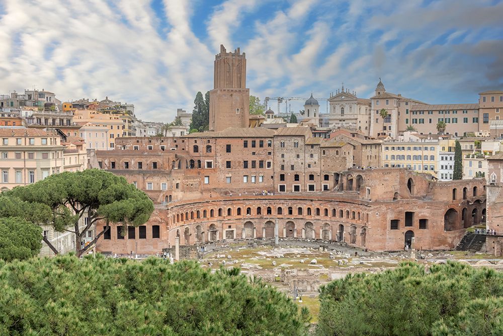 Italy, Rome the ancient Roman ruins of the Markets of Trajan