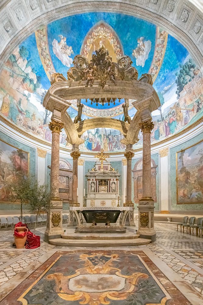 Italy, Rome the Basilica di Santa Croce in Gerusalemme, Basilica of the Holy Cross in Jerusalem