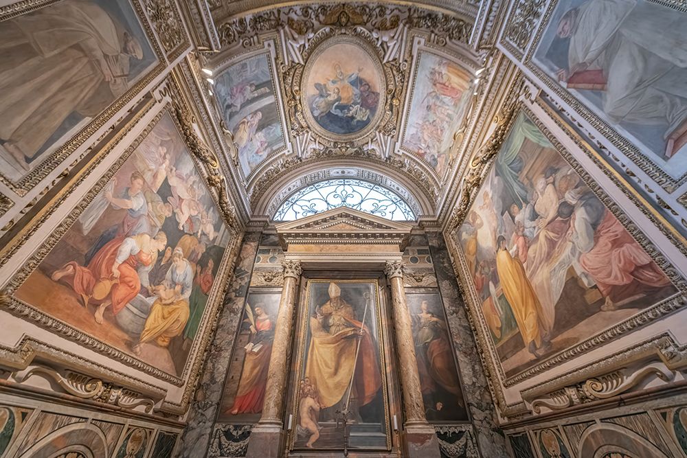 Italy, Rome the Contarelli Chapel inside the Church of San Luigi dei Francesi