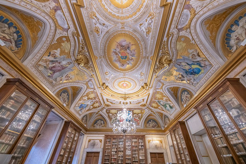 Italy, Rome the library at the Accademia Nazionale dei Lincei in Palazzo Corsini