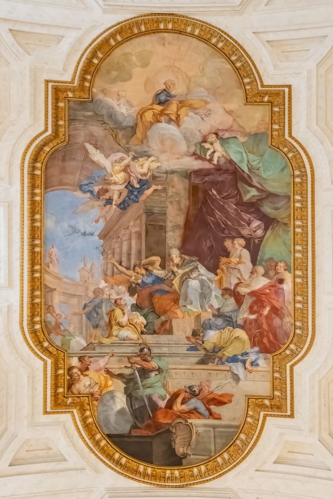 Italy, Rome The Miracle of the Chains 1706 in the Basilica di San Pietro in Vincoli