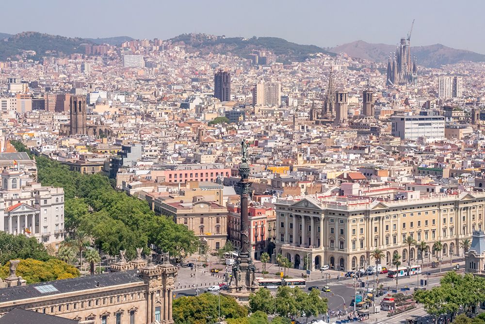 Spain, Barcelona Cityview