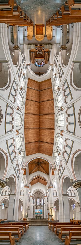 Vertical Churches, Altenberg Cathedral Altenberger Dom in Odenthal, North Rhine-Westphalia, Germany