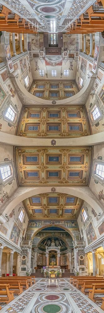 Vertical Churches, Basilica di Santa Prassede, Basilica of Saint Praxede in Rome, Italy