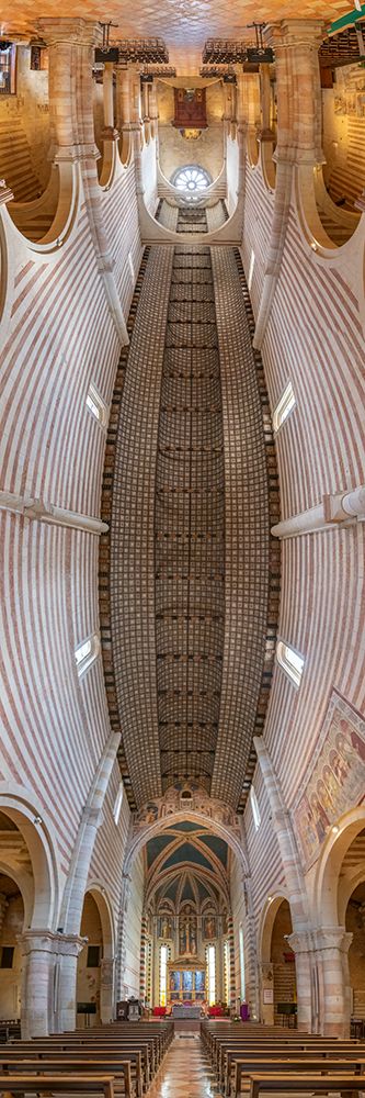 Vertical Churches, Basilica of San Zeno or San Zeno Maggiore in Verona, Italy