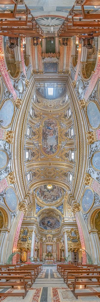 Vertical Churches, Basilica of Santi Ambrogio e Carlo al Corso in Rome, Italy