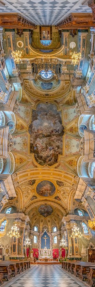 Vertical Churches, Brixen Cathedral, Duomo di Bressanone in South Tyrol, Italy