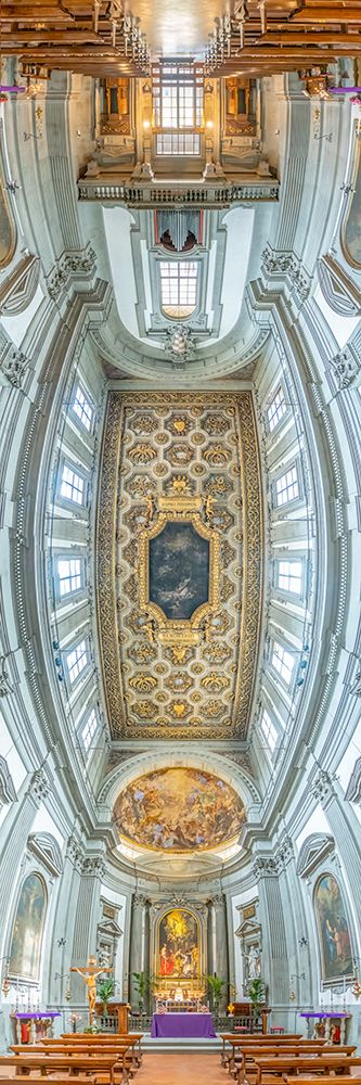 Vertical Churches, Church of St. Ignatius of Loyola, Chiesa di SantIgnazio di Loyola in Rome, Italy