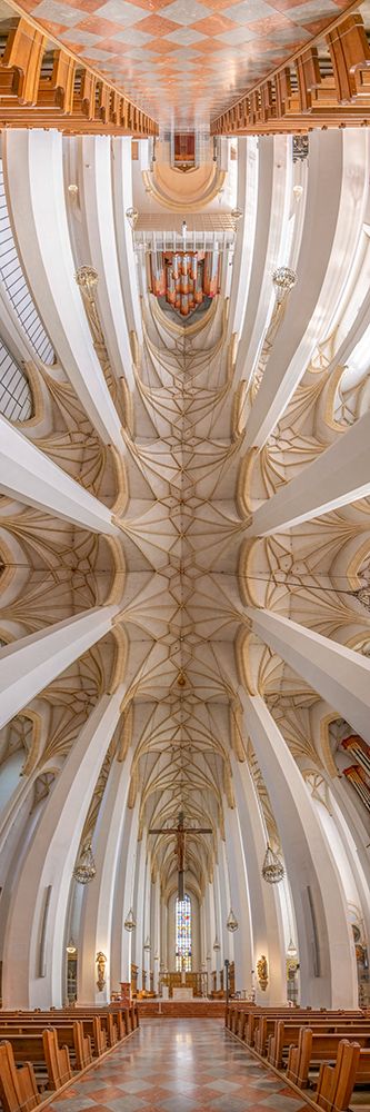 Vertical Churches, Frauenkirche, or Cathedral of Our Lady in Munich, Germany