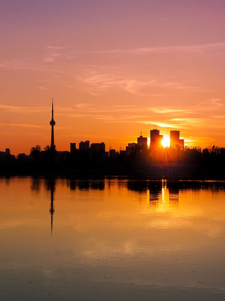 Leslie Street Spit Toronto at Sunset