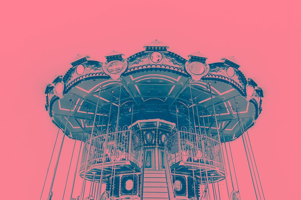 Blue carousel