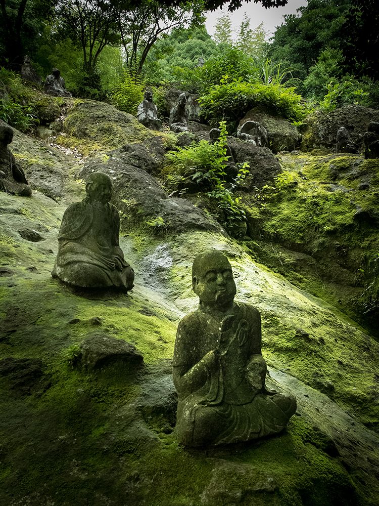 Buddha Statues on Hillside