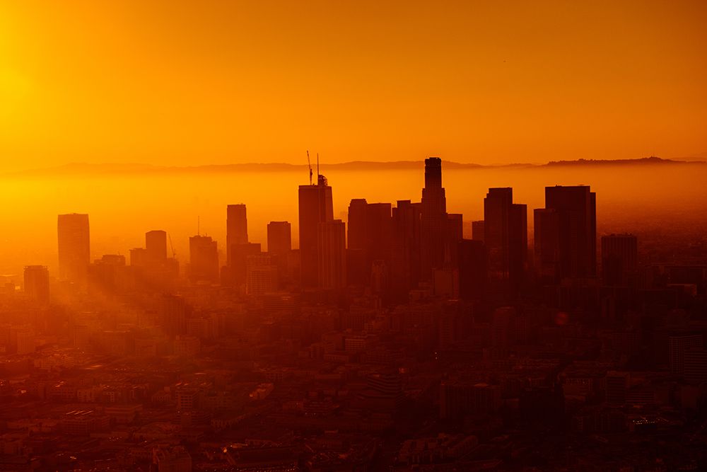 Downtown Los Angeles at Sunset
