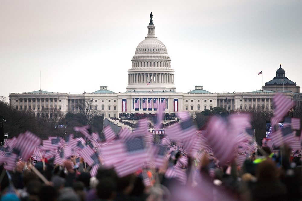 Flags at the National Mall