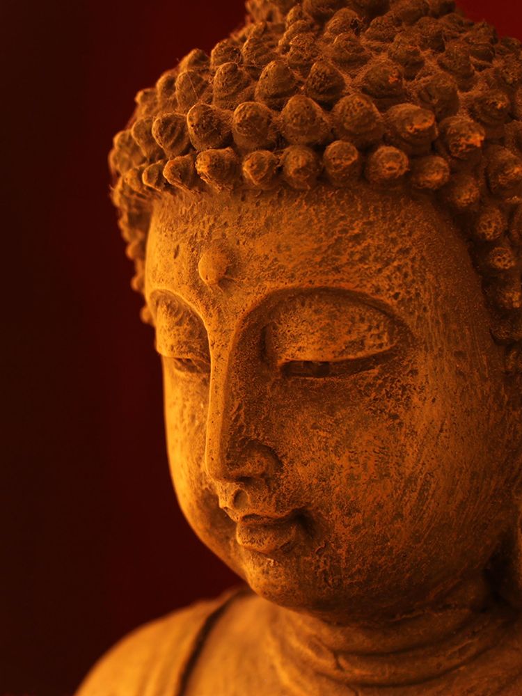 Gold Buddha Statue Head I