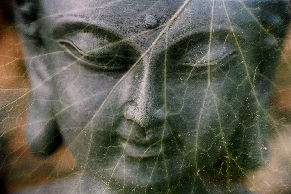 Green Buddha Statue Closeup