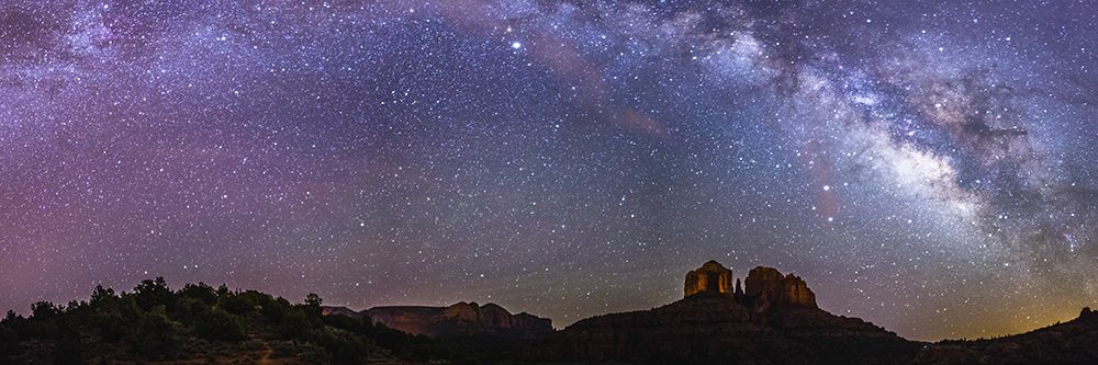 Milky Way over Cathedral Rock, Sedona, Arizona