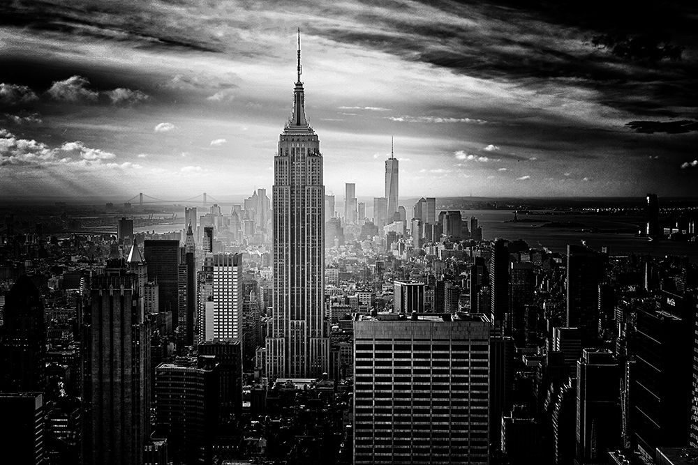 The Empire State Building and downtown New York City