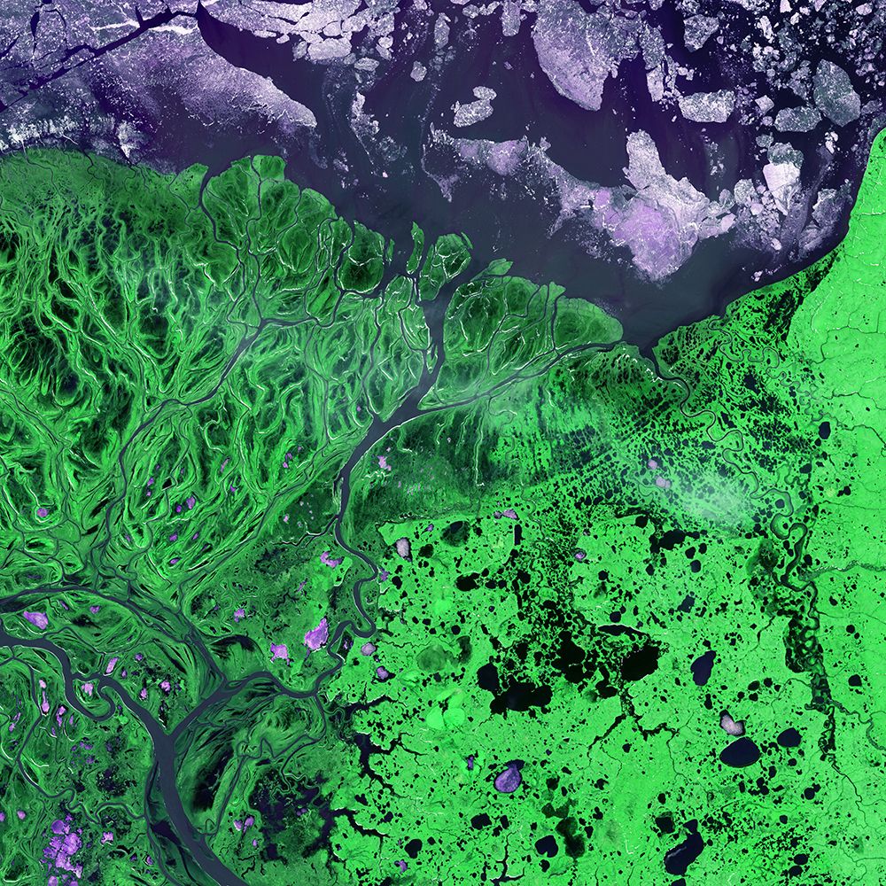 Yukon Kuskokwim River Satellite View