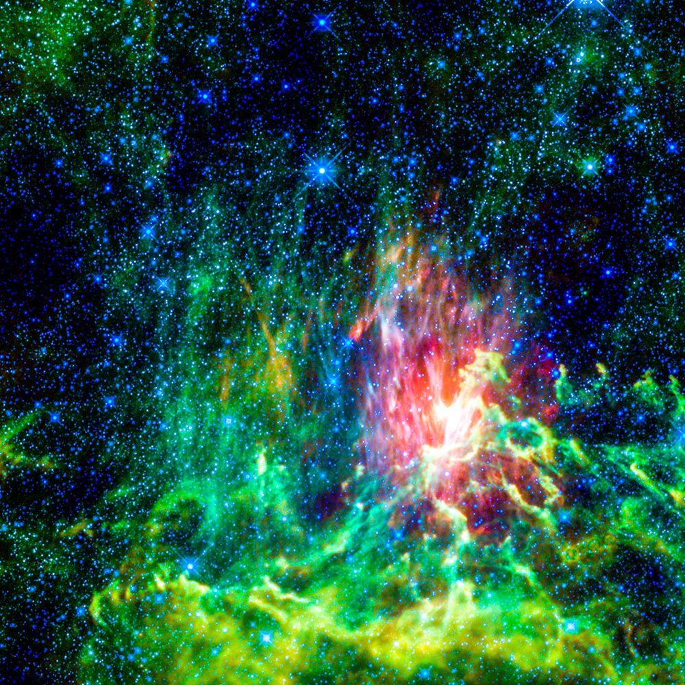 Blue and Green Nebula