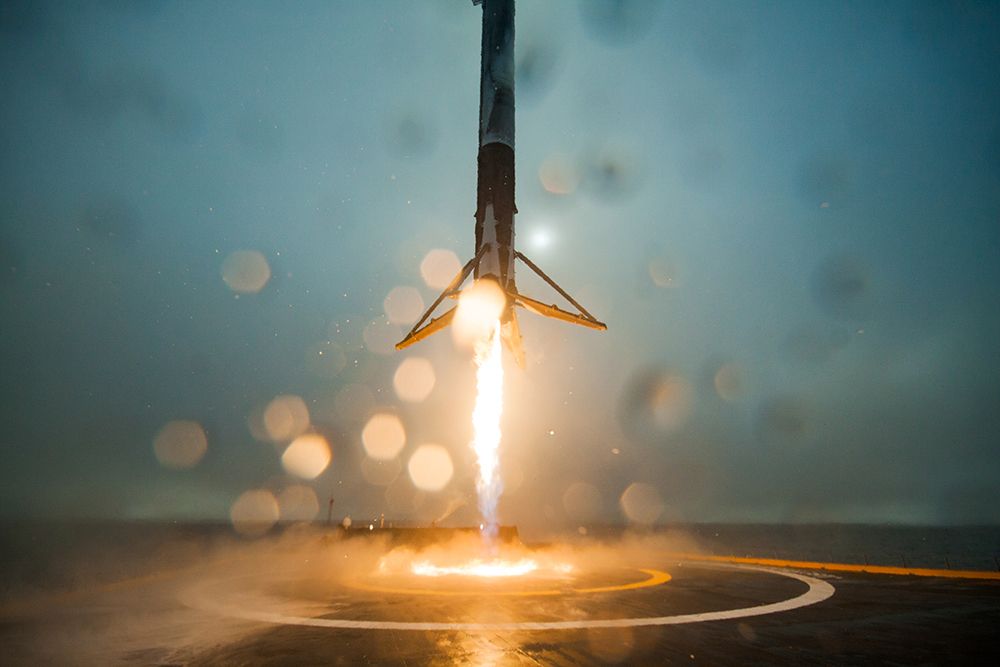 First stage of Falcon 9 rocket 2016