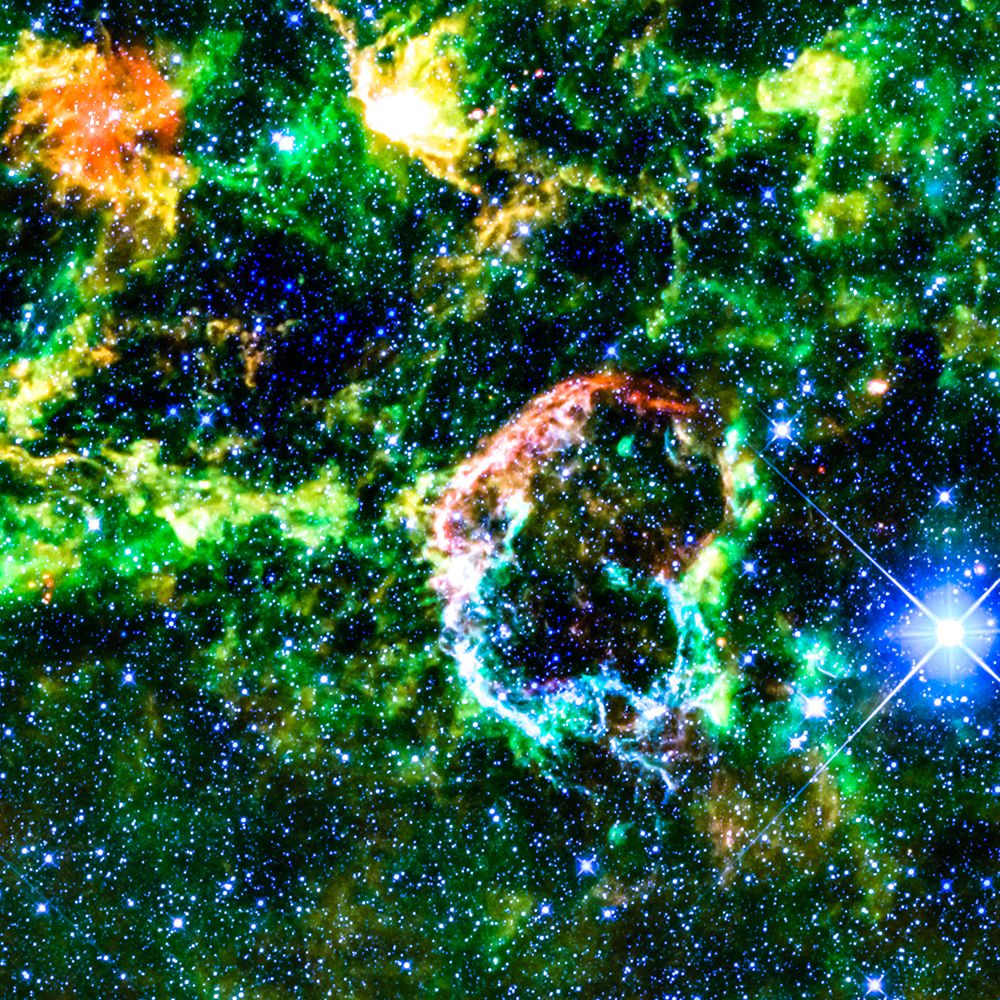 Green and Blue Nebula I