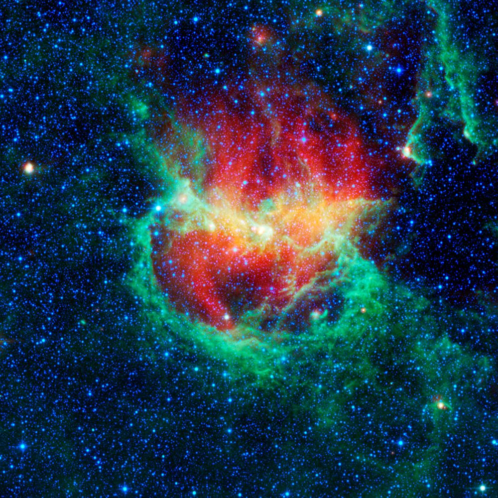 Green and Red Nebula I