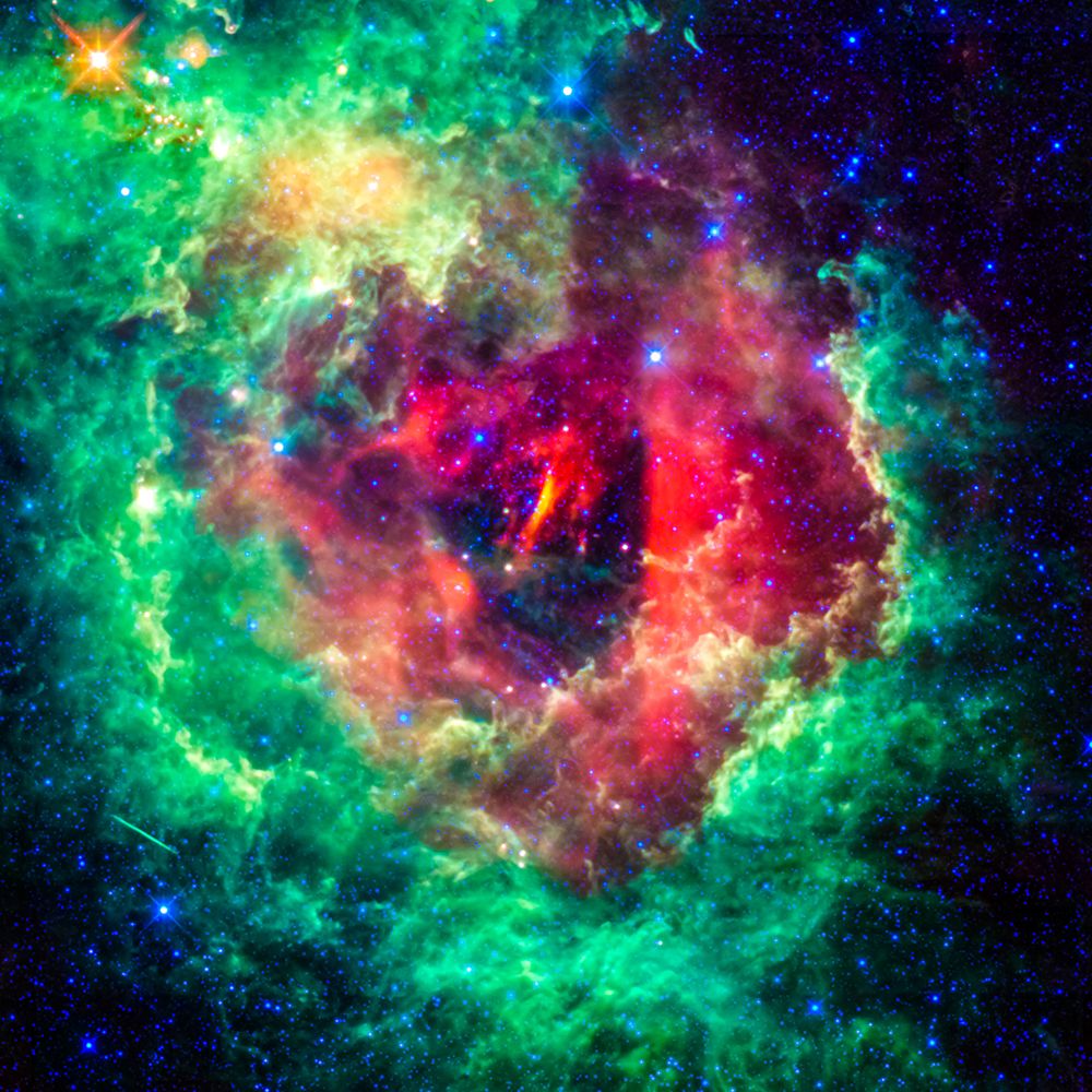 Green and Red Nebula II