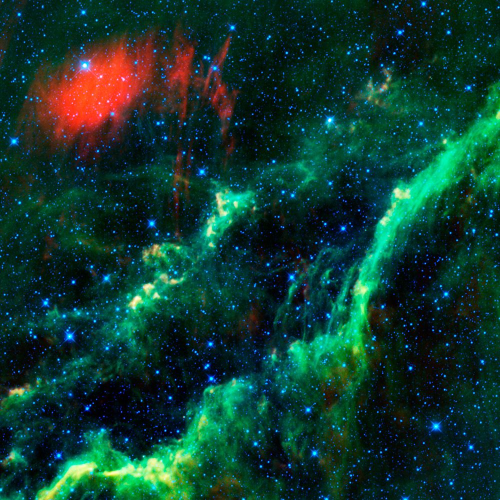Green and Red Nebula IV