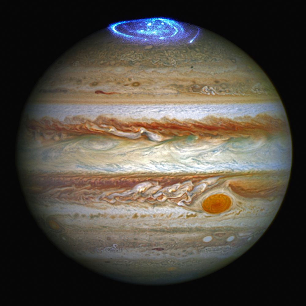 Hubble Captures Vivid Auroras in Jupiter