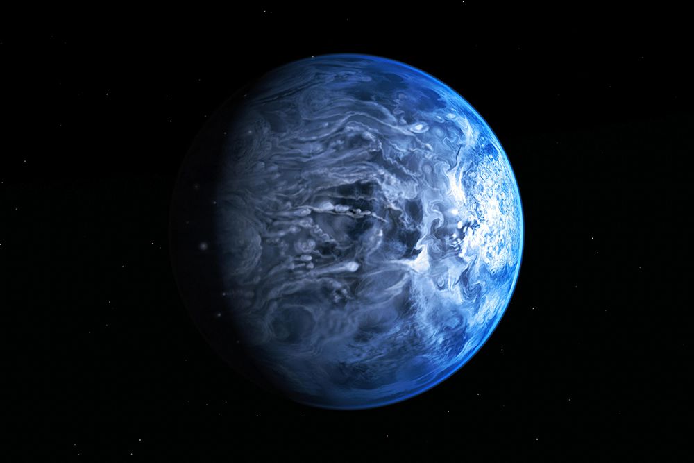 Hubble image of HD189733b
