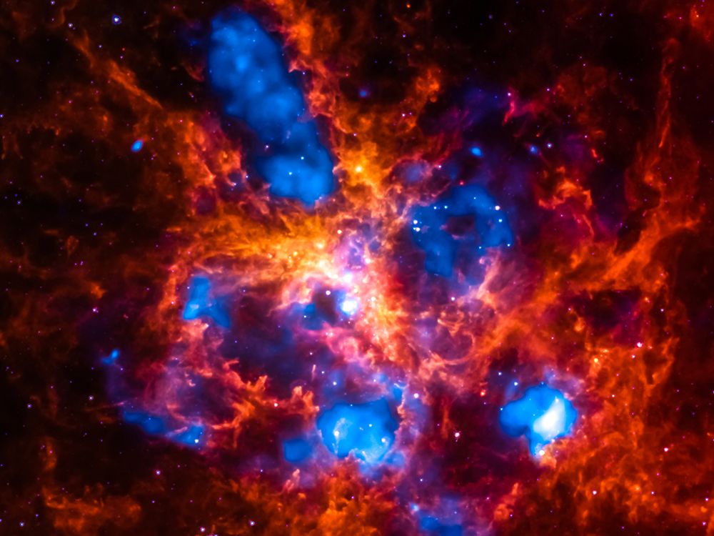 Red and Blue Nebula