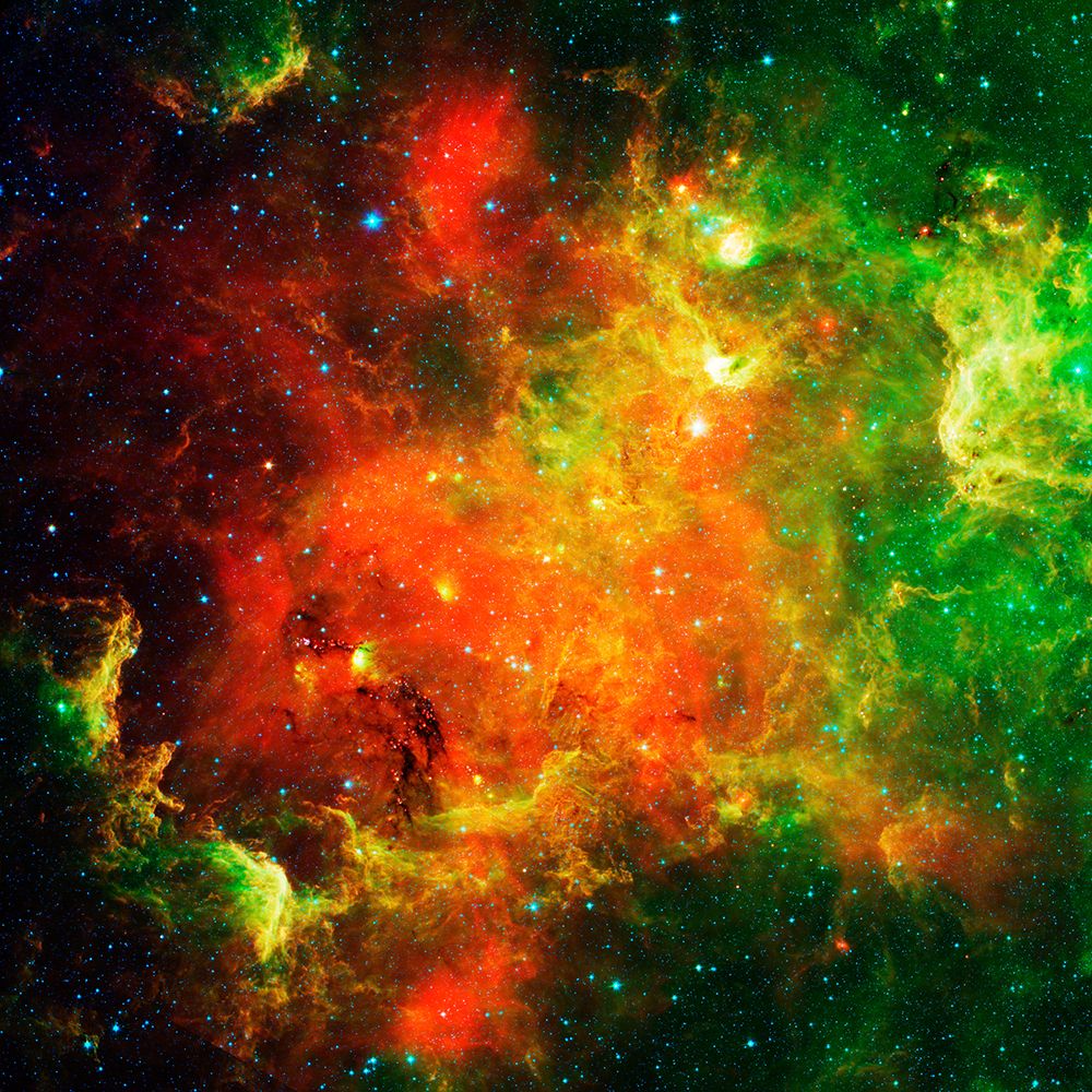 Red and Green Nebula