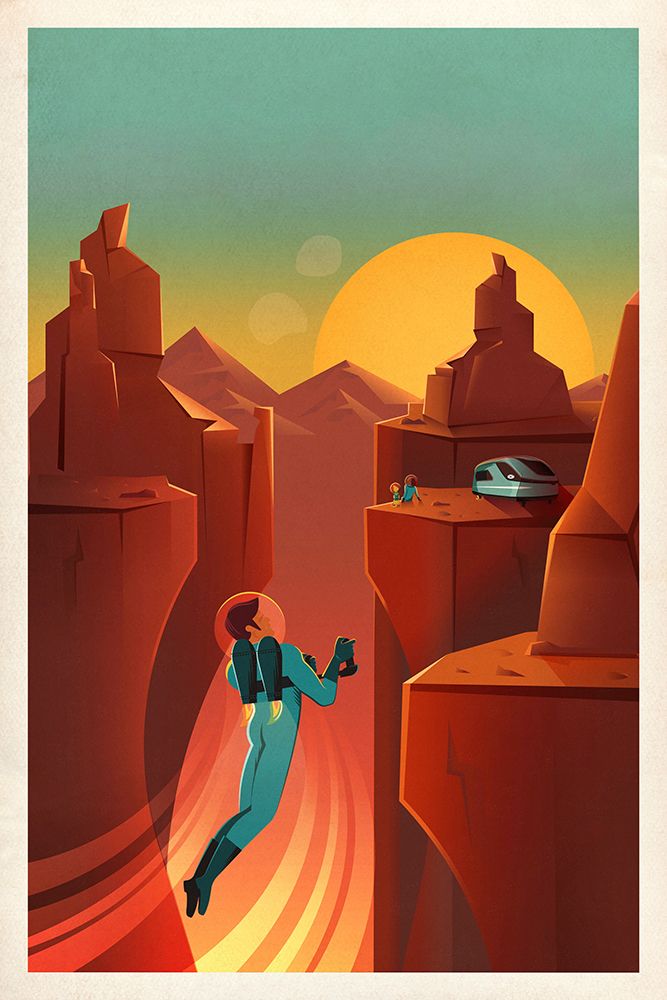 Space Travel Poster I
