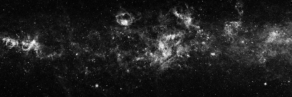 The Milky Way Galaxy in Black and White