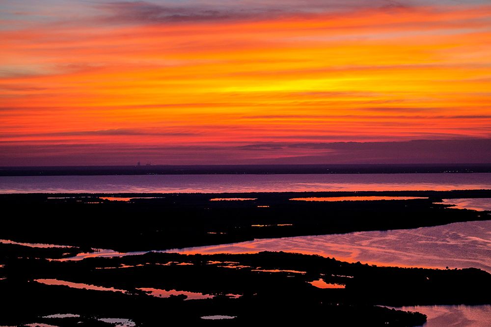 A Perfect Sunset over Kennedy Space Center