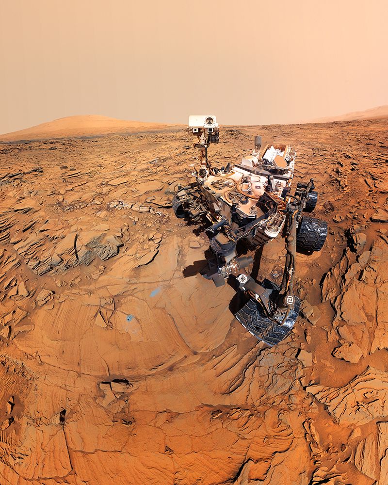 A Selfie of the Mars Rover