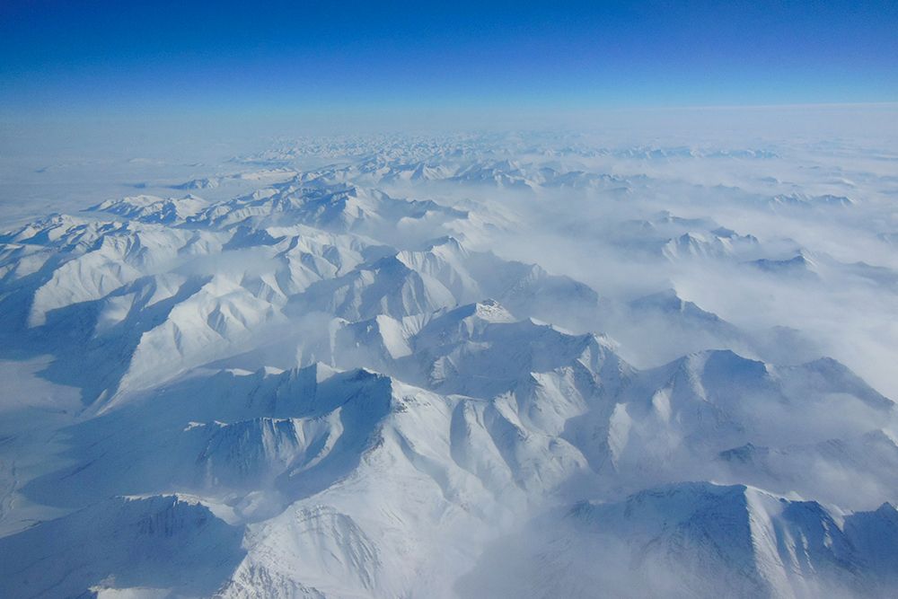 Alaskan Mountains Viewed from Above