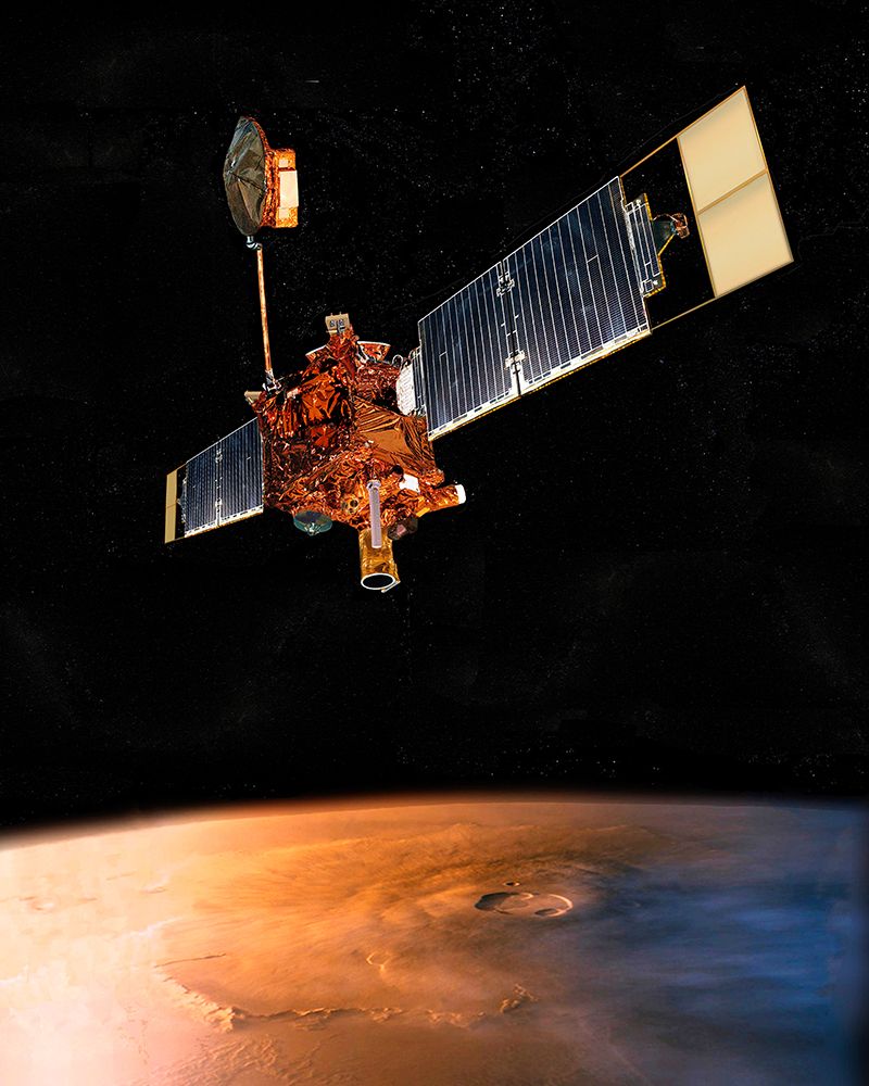 Artists Concept of Mars Global Surveyor