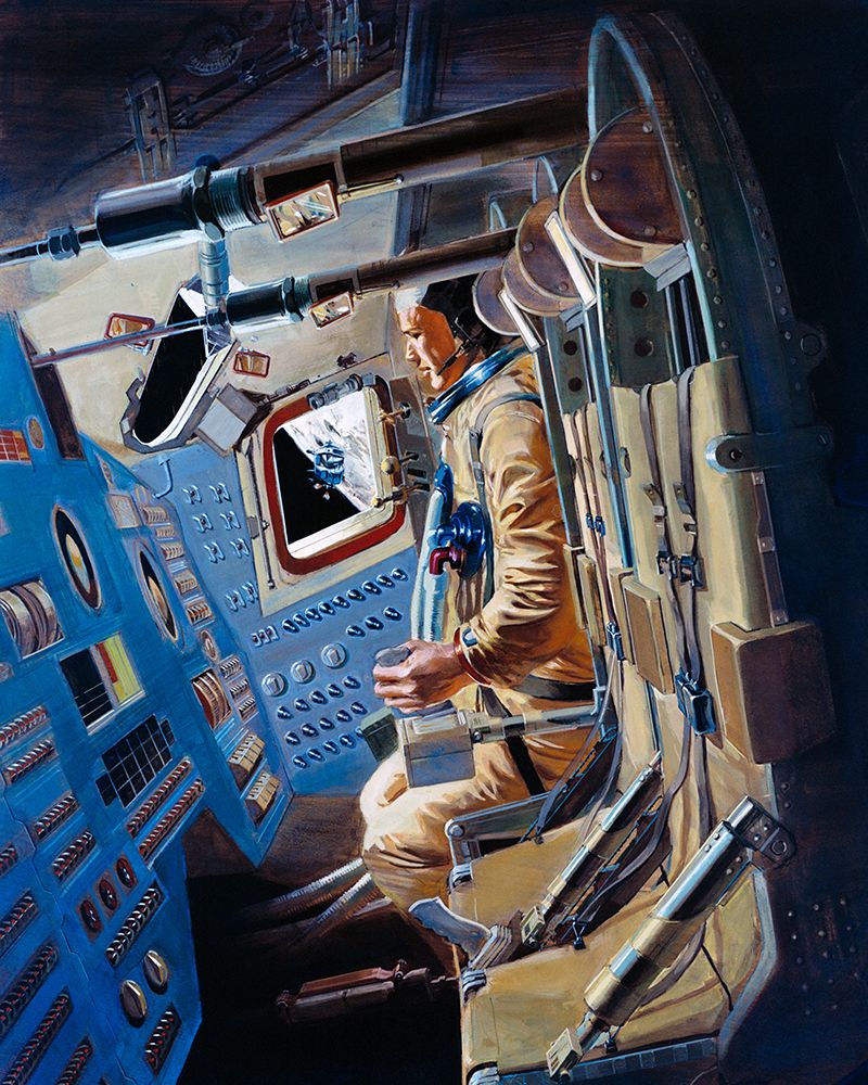 Artists Concept of the Apollo 12 Command Module 1969