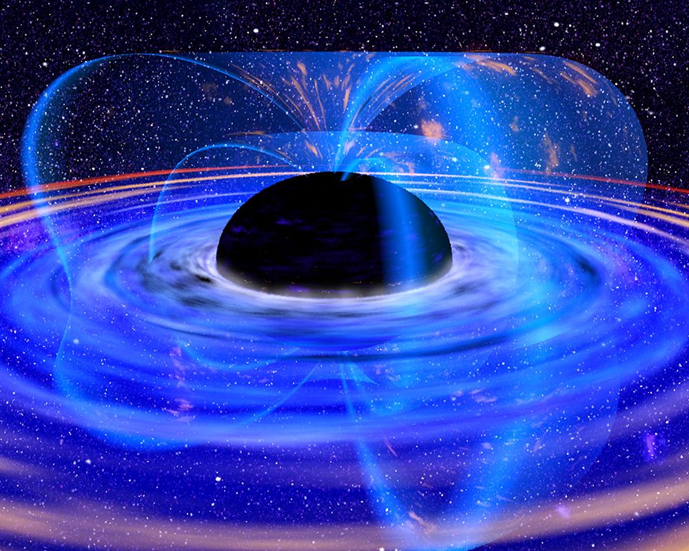 Artists Impression of a Black Hole Accretion Disk