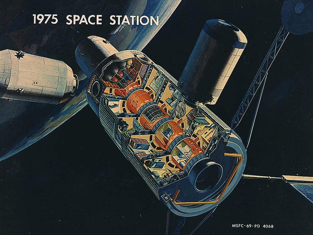 Artist Concept of a 33-Foot-Diameter Space Station