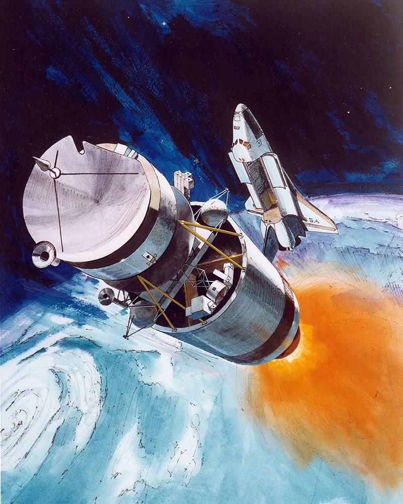 Artist Concept Space Shuttle 1978