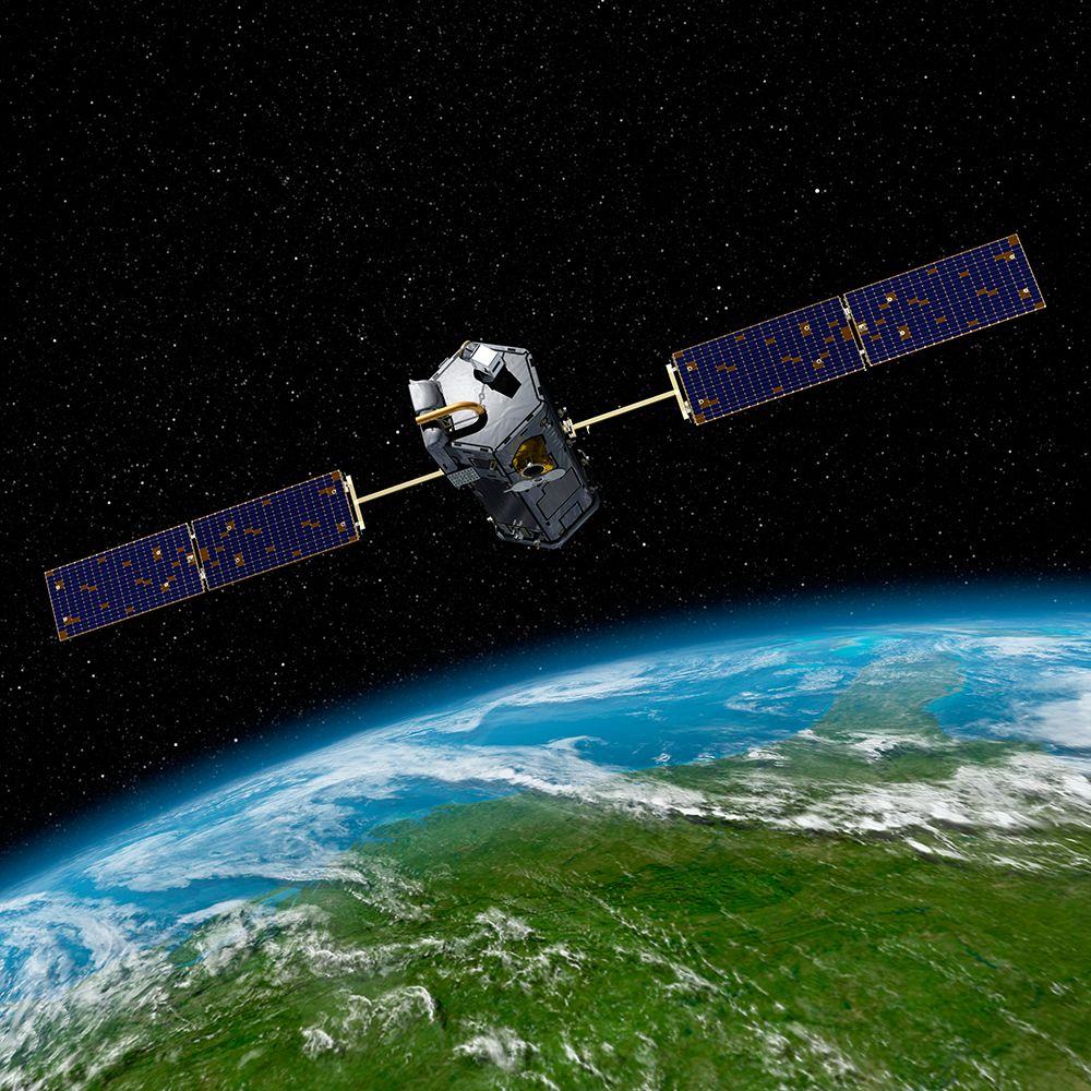Artist Concept of the Orbiting Carbon Observatory