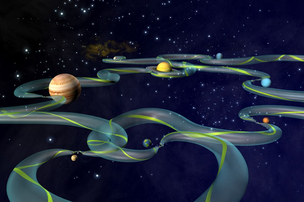 Artist Concept of the Interplanetary Transport Network