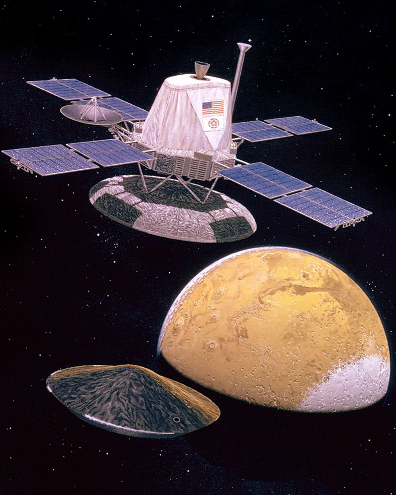 Artist Impression of the Viking Orbiter Spacecraft
