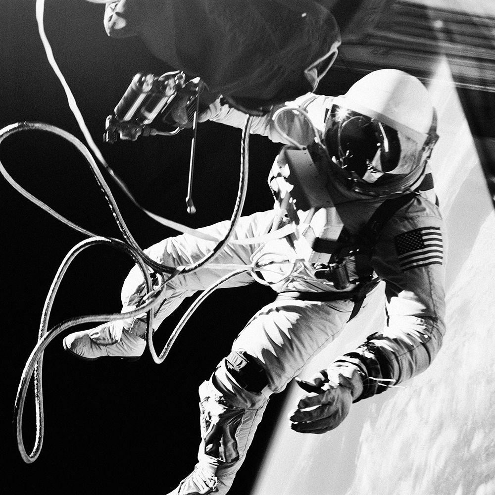 Astronaut Edward H. White II outside the Gemini IV spacecraft