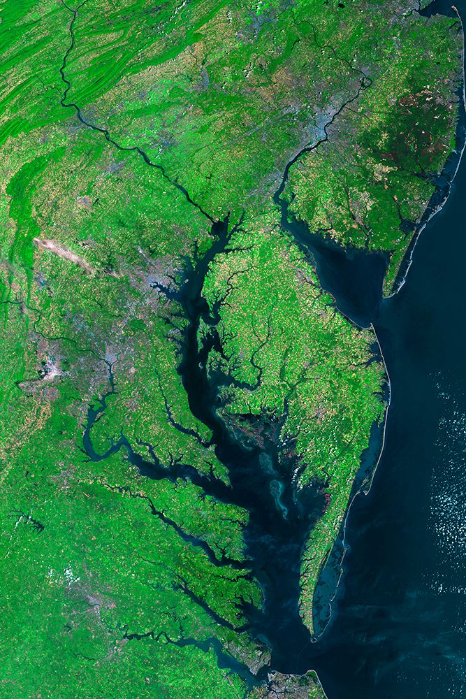 Chesapeake Bay Viewed from Space