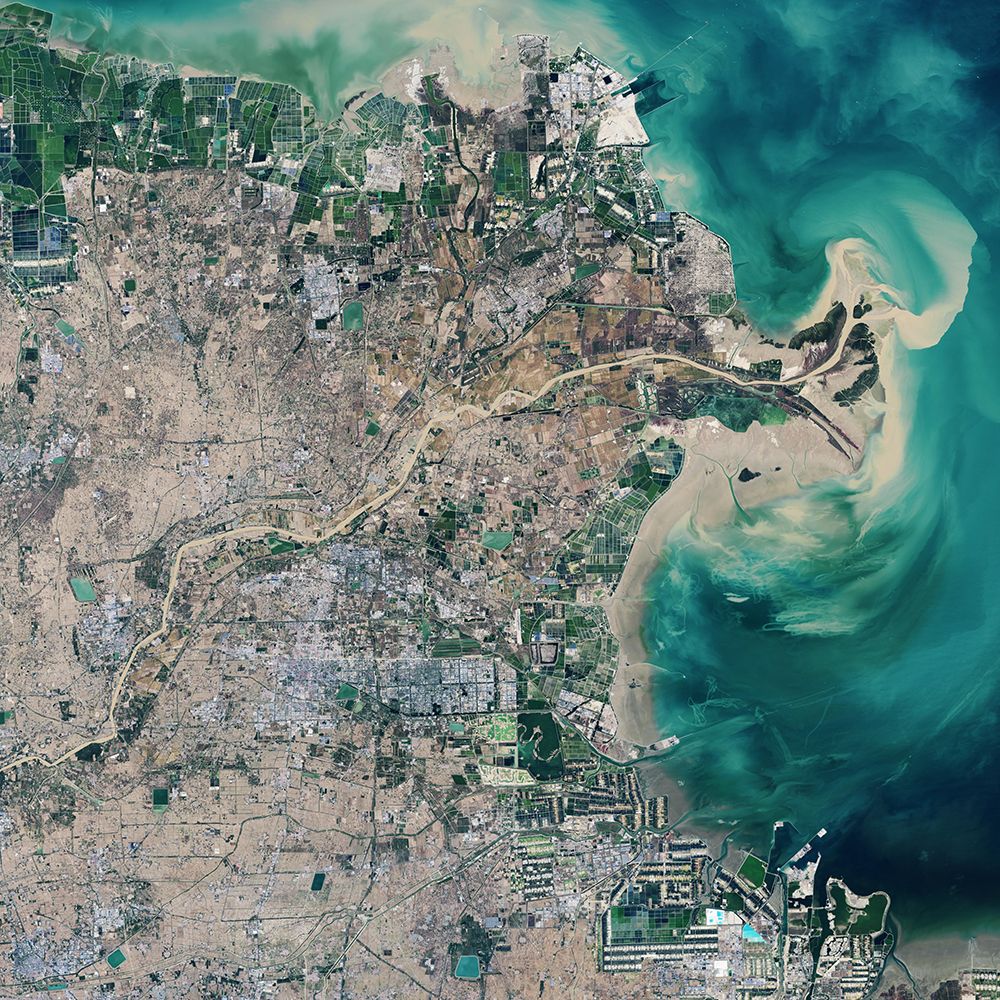 The Yellow River Delta - China Viewed from Space