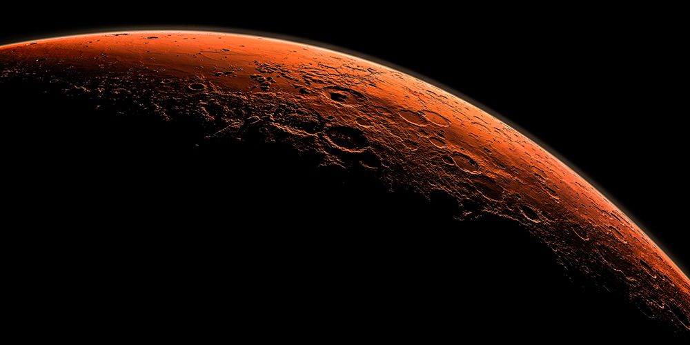 Computer Generated View of Mars